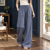 Mariella-Grace Wide-Leg Pants - Black Blue