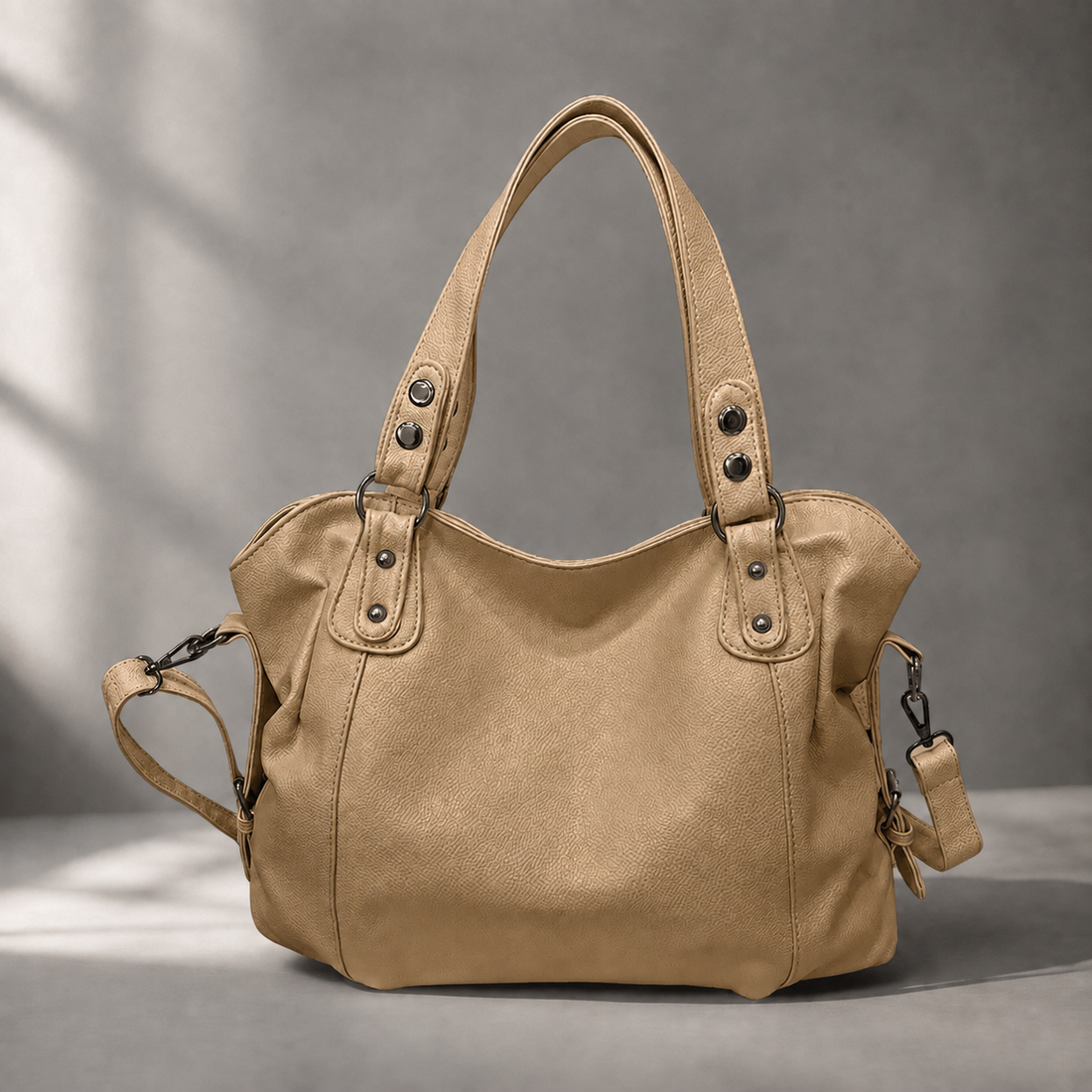 Marconi Rivet Hobo Bag - Khaki