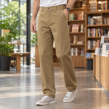 Adam Straight Leg Pants - Brown