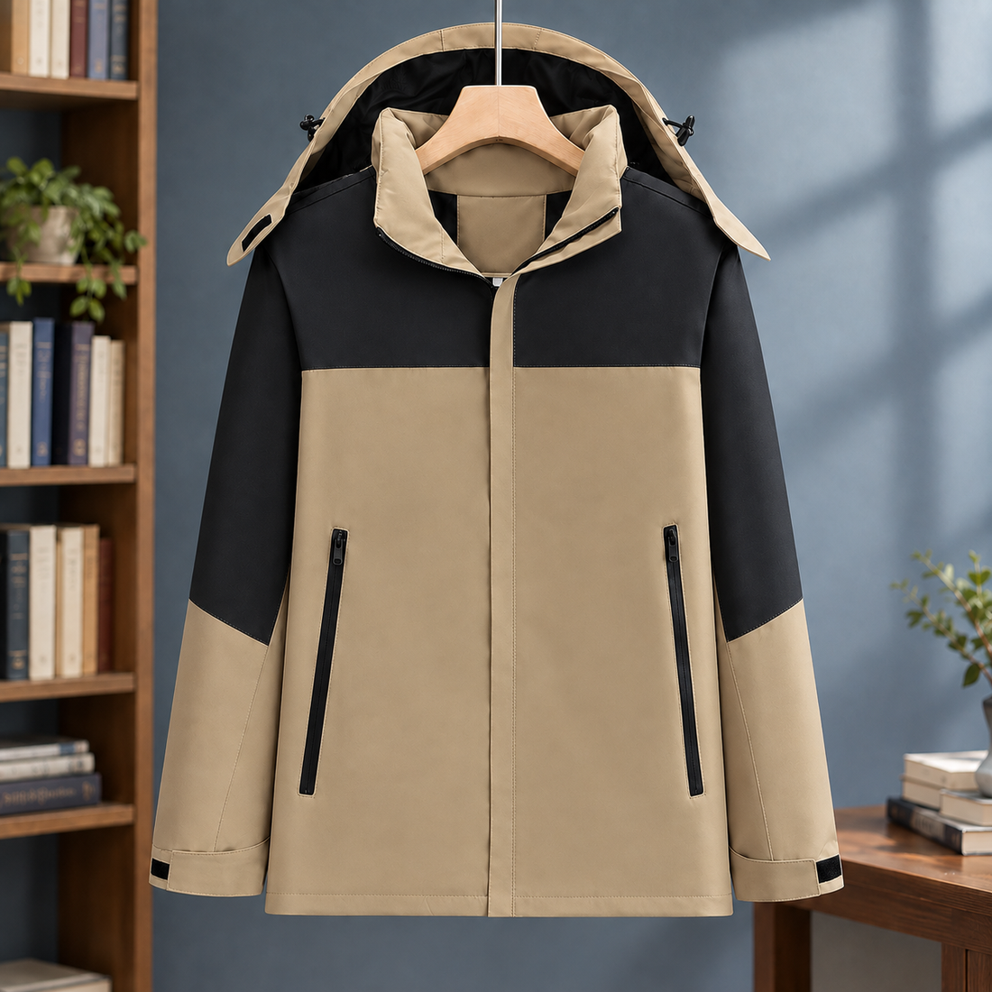 Gaultier Color Block Jacket - Tan