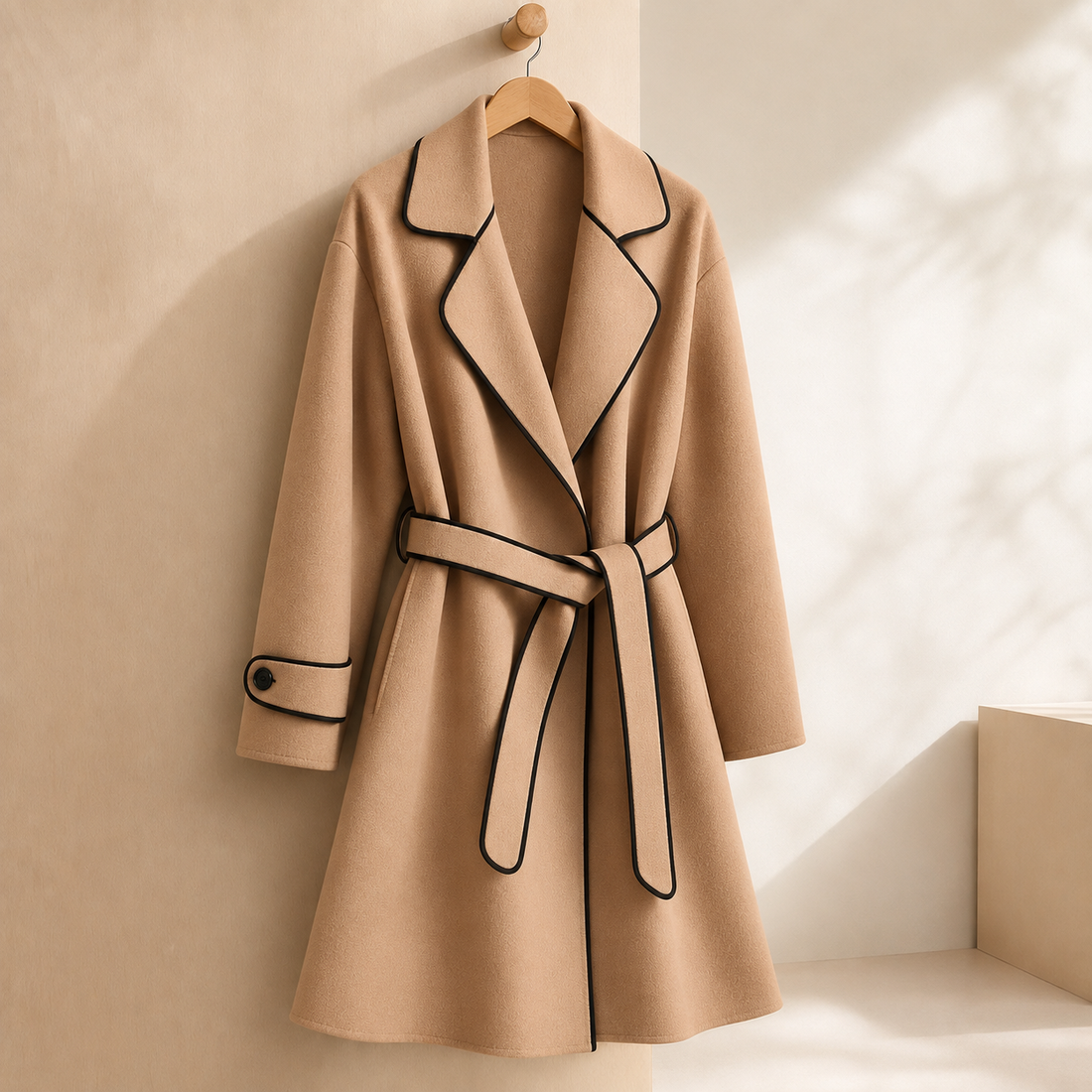 Amabel-Kate Cashmere Coat - Camel