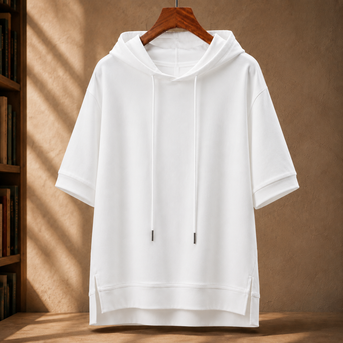 Spencer Cotton Hoodie - White