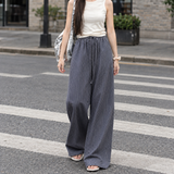 Gabriella-Hope Wide Leg Pants - Black Blue