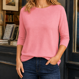 Ottilie-Lane Round Neck Top - Pink