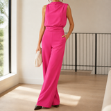 Dahlia-Louise Wide-Leg Jumpsuit - Pink