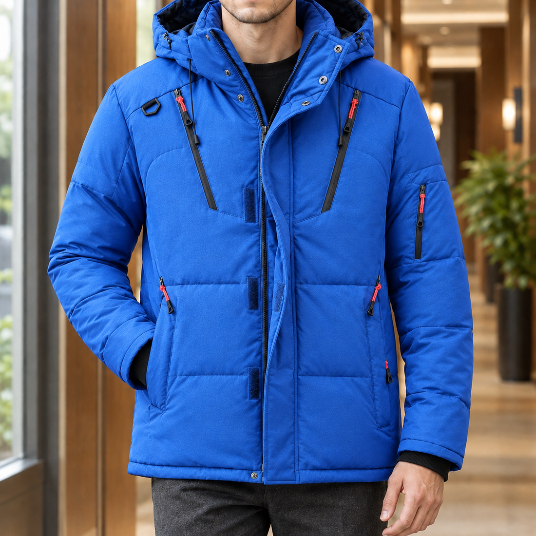 Halvard Cashmere Jacket - Blue