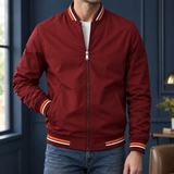 Magnus Varsity Jacket - Deep Red