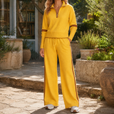 Alessia Wide Leg Set - Yellow