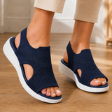 Fabbri Platform Sandals - Navy Blue
