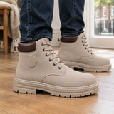 Bentivoglio Lace-Up Boots - Taupe