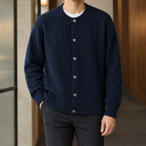 Nico Cable Cardigan - Navy Blue
