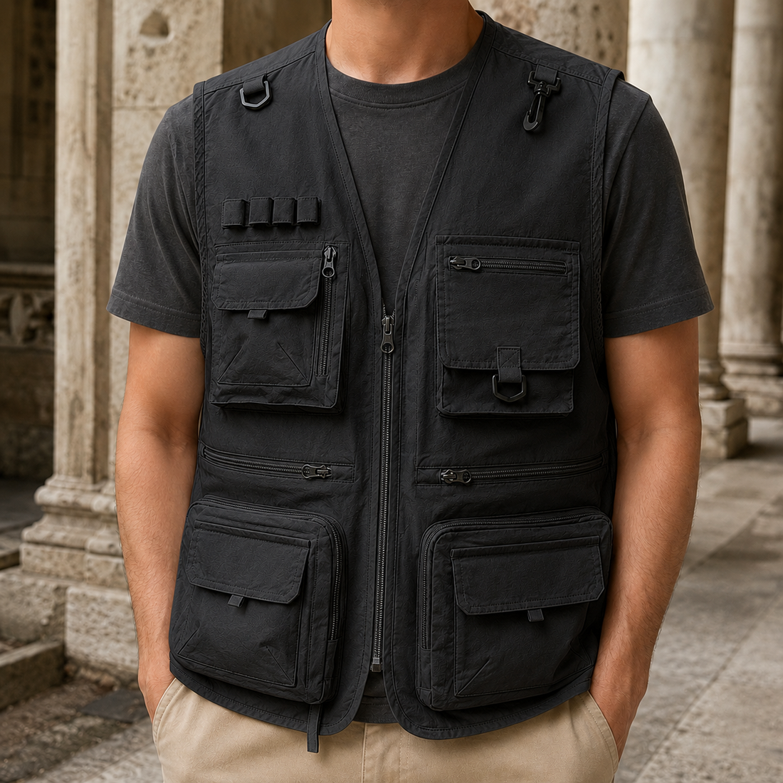 Corwin Utility Vest - D Type Black