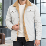 Hadrian Fleece-Lined Jacket - Off White