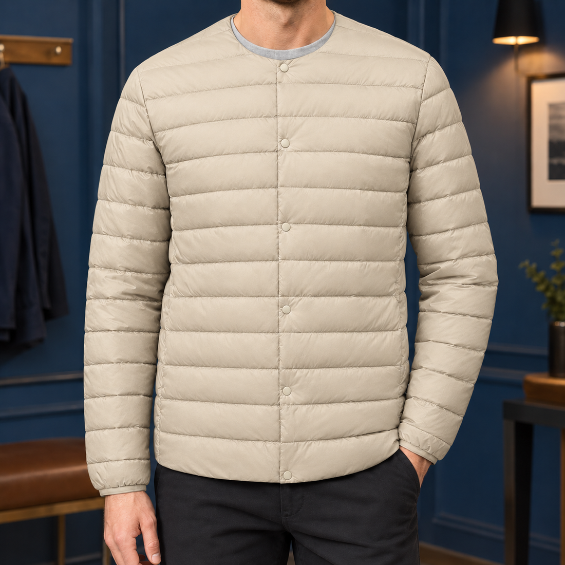 Celestin Down Jacket - Light Porcelain Rice
