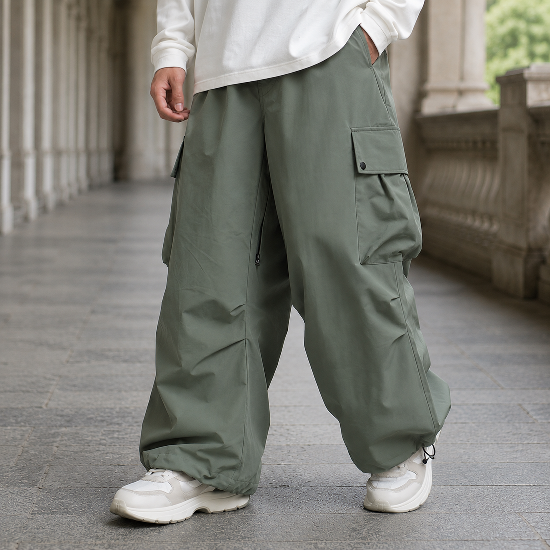 Wyatt Baggy Snowboard Pants - Green