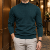 Osric Mock Neck Sweater - Dark Green