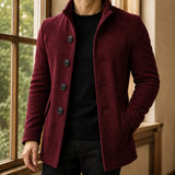 Magnus Ribbed Coat - Red