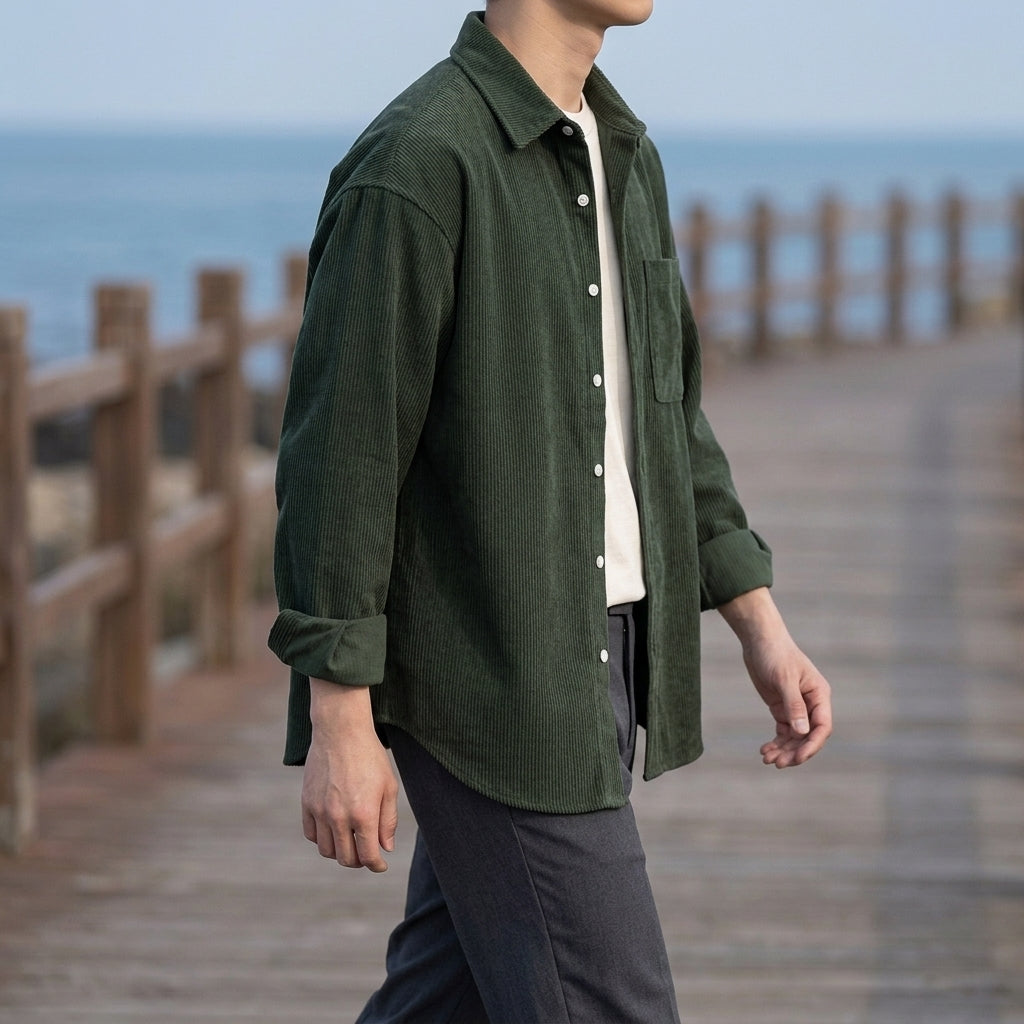 Mason Corduroy Shirt - Green