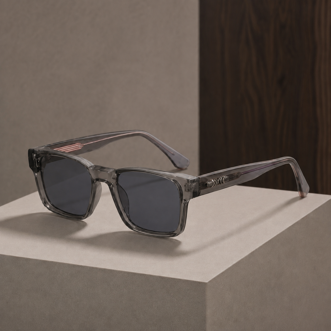 Alaric Square Sunglasses - Charcoal Gray