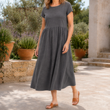 Ilaria Relaxed Midi Dress - Gray