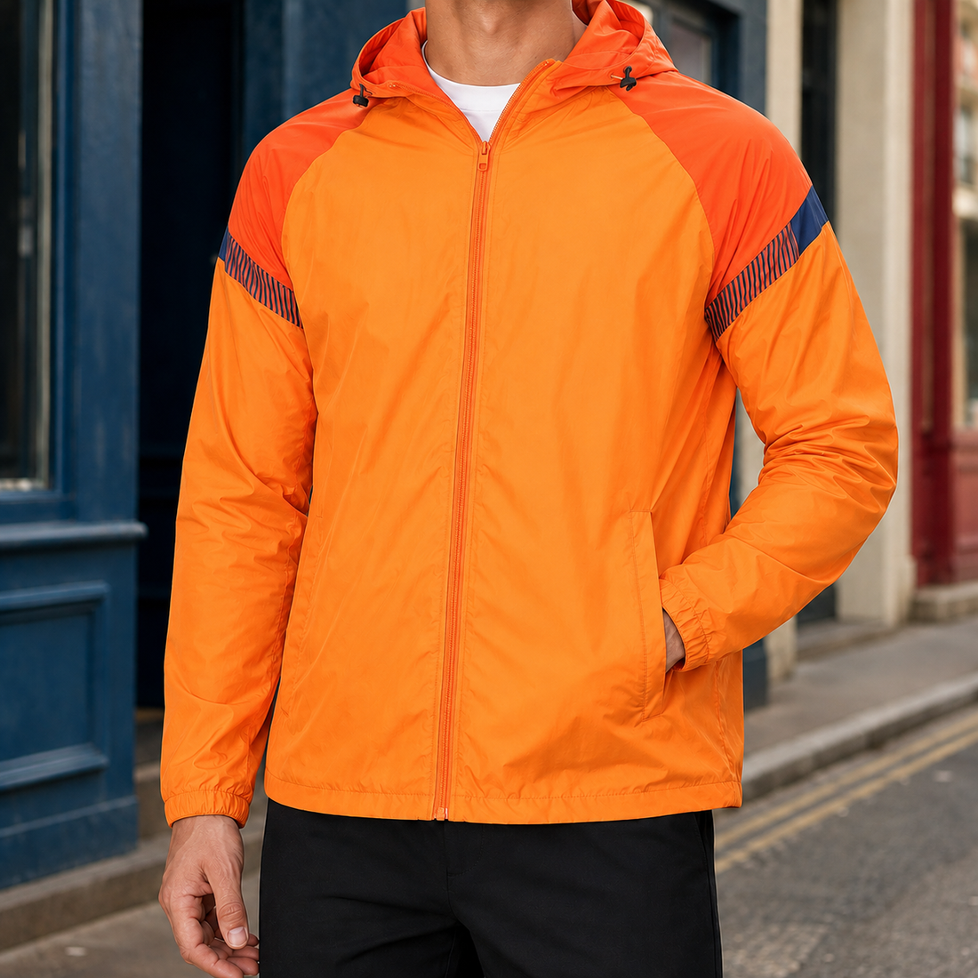 Brannock Hooded Jacket - Orange
