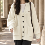 Junia-Belle Ribbed Cardigan - Label White
