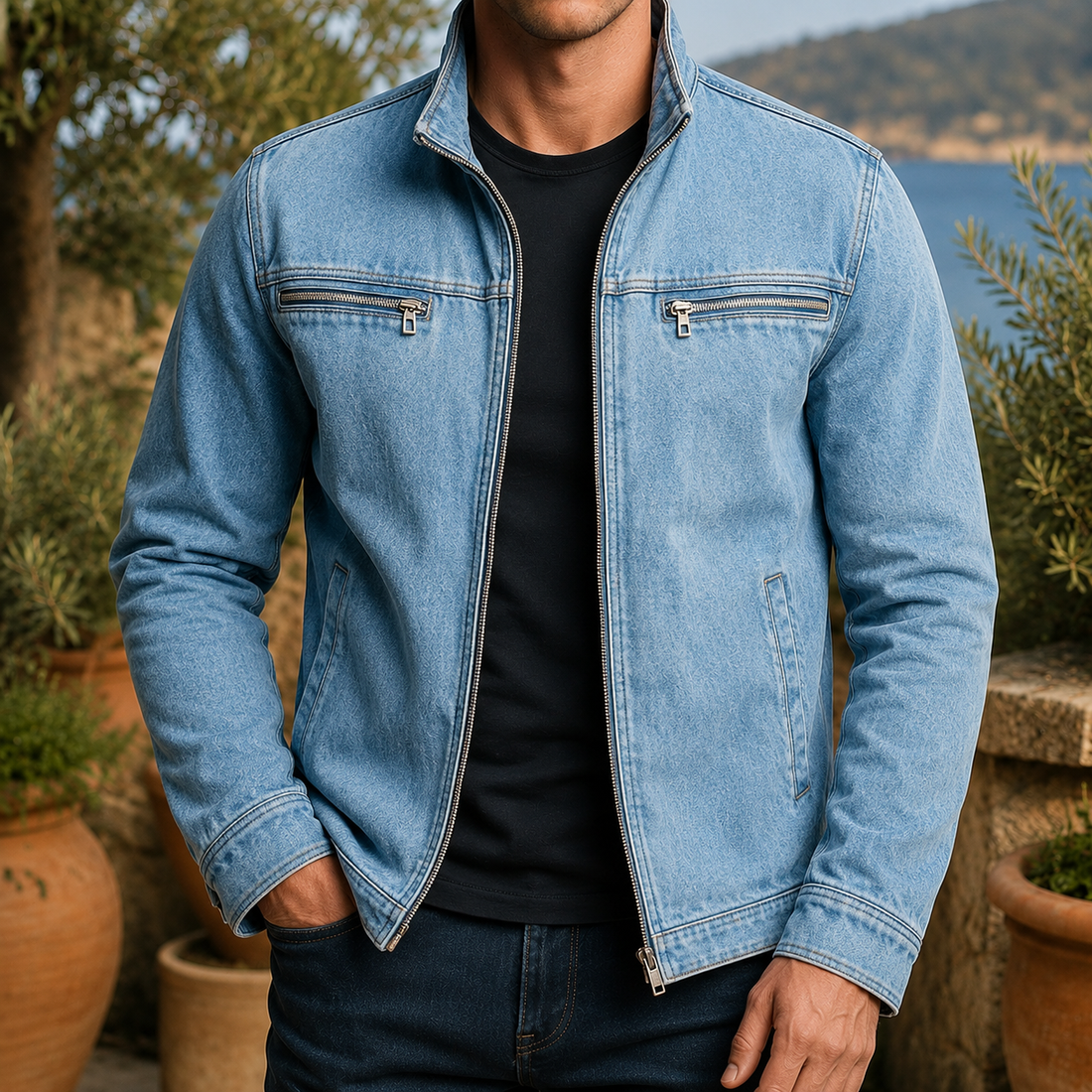 Nathaniel Military Jacket - Blue