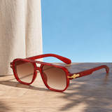 Percival Aviator Sunglasses - Red