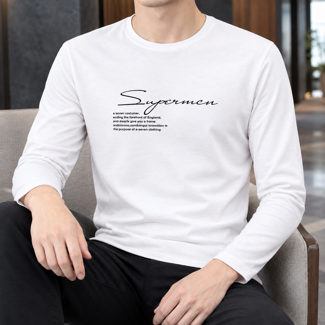 Florian Crew Neck Top - White Sp