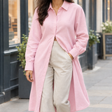Idalia-Rose Longline Shirt - Pink