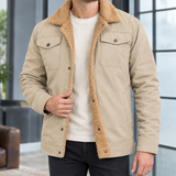 Hadrian Fleece-Lined Jacket - Light Khaki