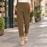 Alba-Hope Relaxed Corduroy Pants - Brown