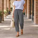 Alba-Faye Relaxed Pants - Dark Gray