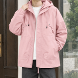 Harlan Hooded Utility Jacket - Pink