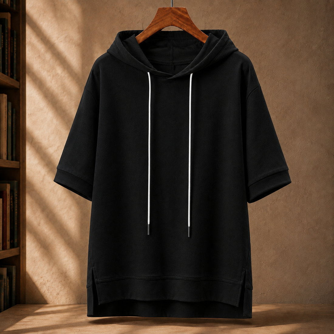 Spencer Cotton Hoodie - Black