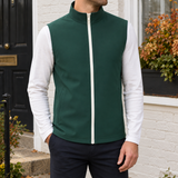 Florian Zip Vest - Dark Green