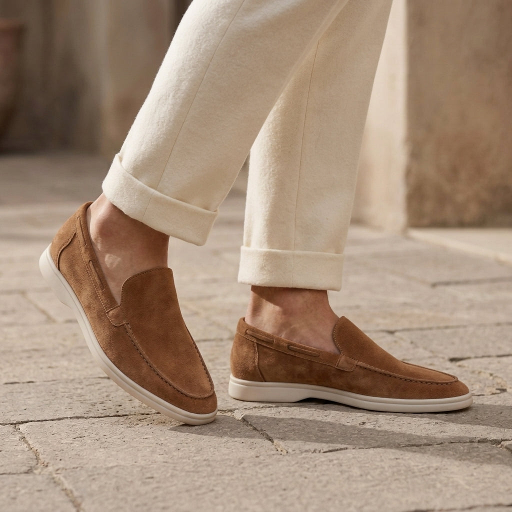 Vittorio Suede Loafers - Light Brown