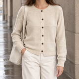 Ninon-Hope Textured Cardigan - Oats