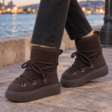 Badoer-Garda Platform Snow Boots - Brown