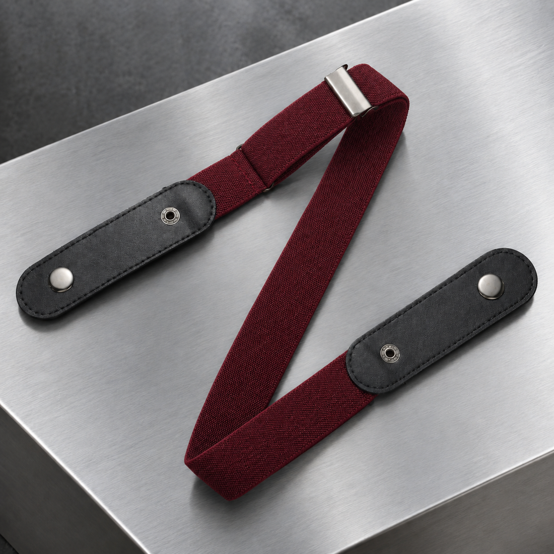 Isernia Elastic Belt - Burgundy