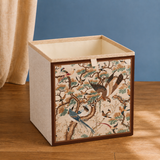 Montgomery Printed Storage Basket - Cream Woodland Birds