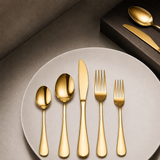 Florian Polished Flatware Set - Gold