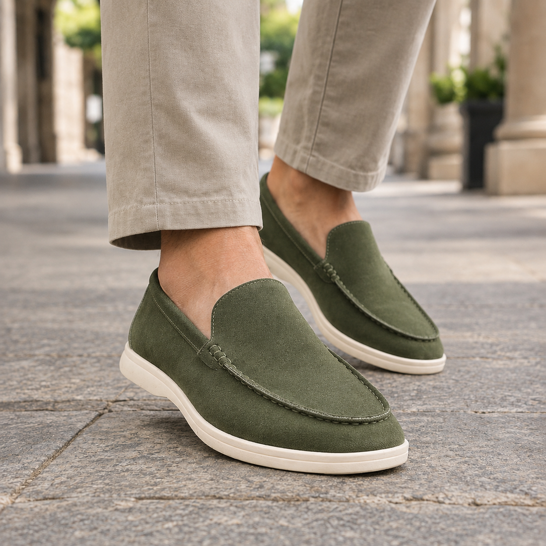 Ordelaffi Slip-On Loafers - Green