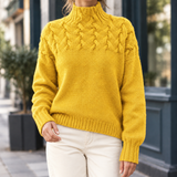 Paloma-Marie Cable Knit Sweater - Yellow