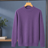 Valentin Mock Neck Sweater - Purple