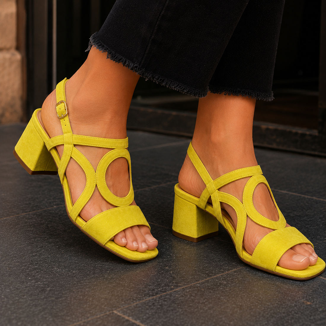 Alessi Orthopedic Sandals - Yellow