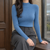 Selena Ribbed Sweater - Haze Blue