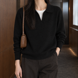 Briony-Hope Polo Sweater - Black