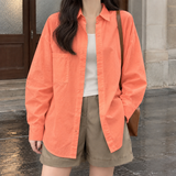 Sarah Relaxed Shirt - Orange