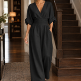 Elodie-Rae Wide-Leg Jumpsuit - Black